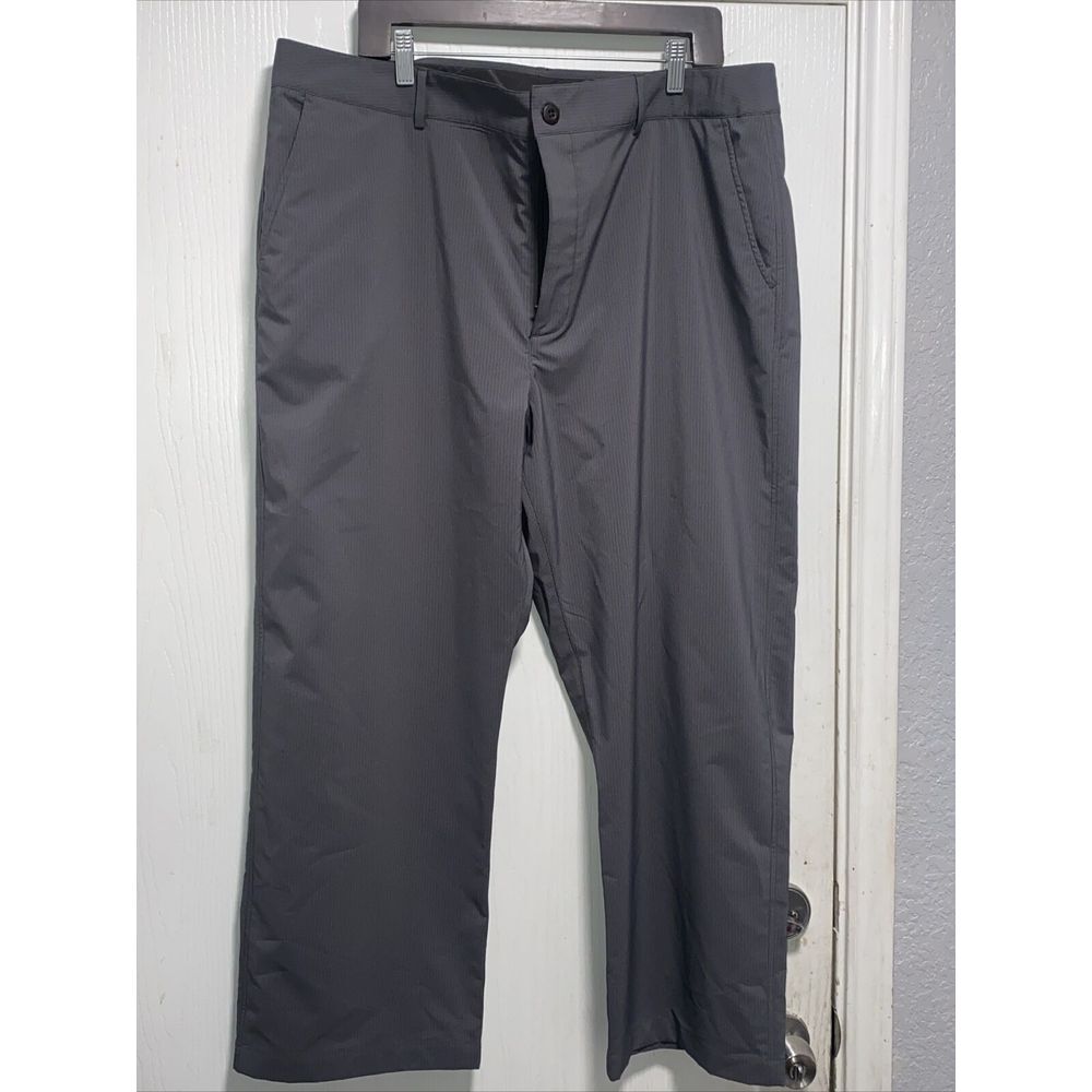 Under Armour Mens Golf Pants‎ Gray Loose Fit Straight Leg Performance 40R X 32